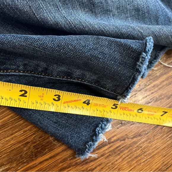 Gap womens shortalls S medium blue distressed grunge - Picture 5 of 8